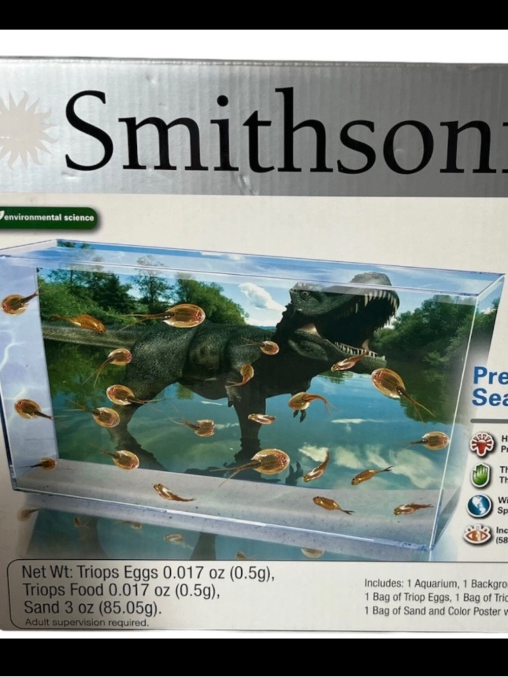 Smithsonian Prehistoric Sea Monsters Triops Kit NEW Hatch & grow your own Pets